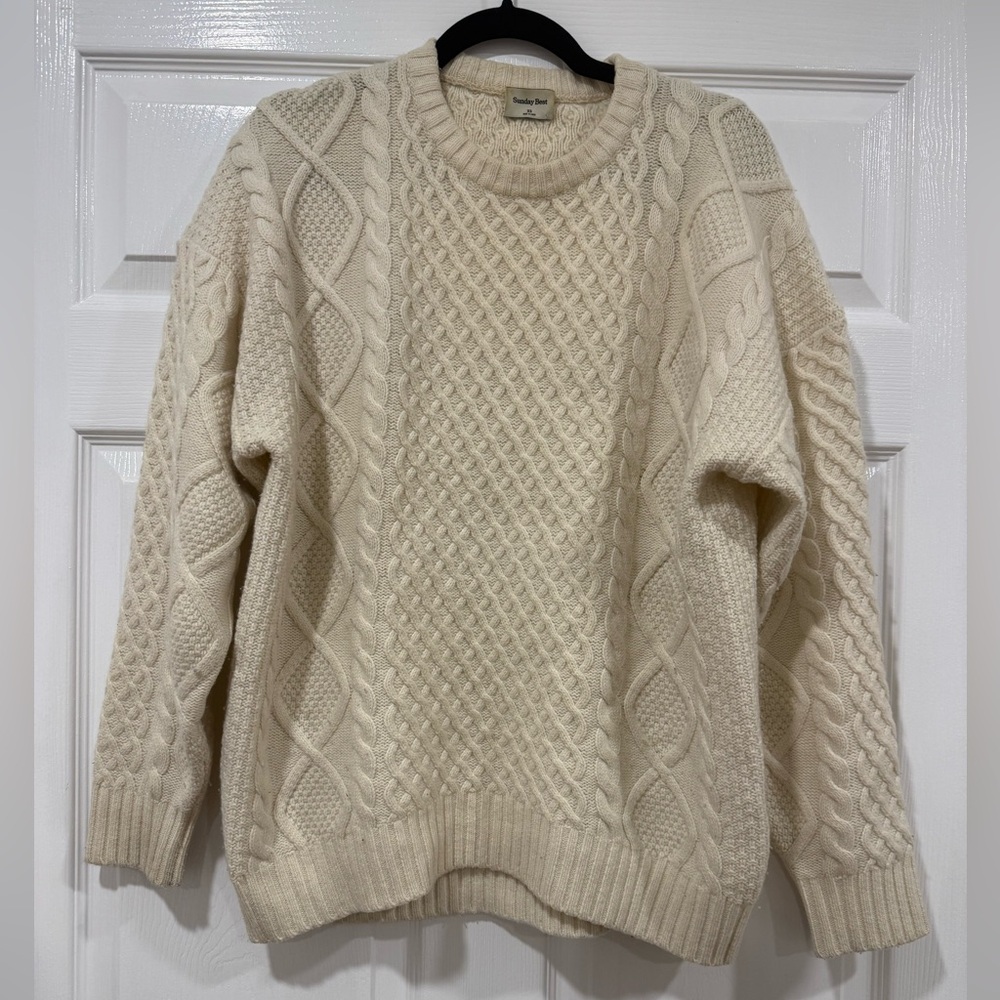 Aritzia Peggy Cable Knit Sweater - Sunday Best